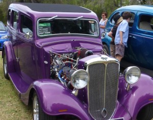 hot rod, reflections, old car