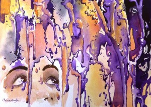 purple rain, rain, purple, raindrops, rain drops, rain, rain painting, watercolor, watercolour, watercolor rain, watercolour rain