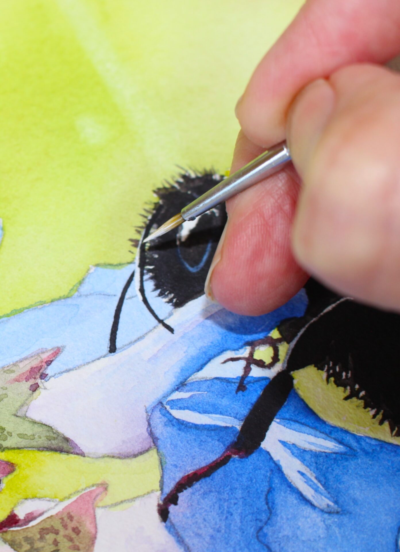 Bumblebee in Watercolour - Image 3